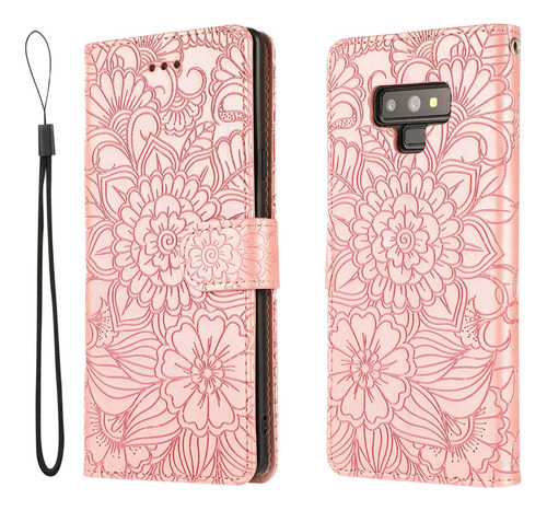 Funda Tipo Cartera Con Tapa Para Galaxy Note 9 6.4in