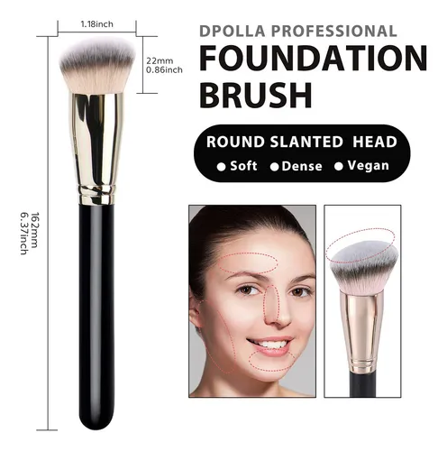 Dpolla Pro - Brocha De Maquillaje Y Corrector Impecable, Per