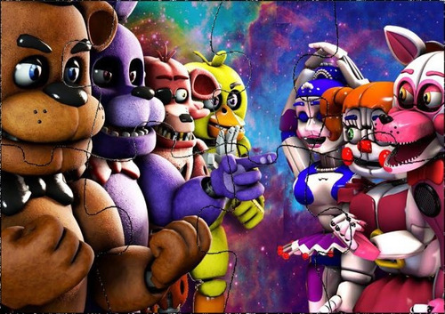 Rompecabezas 8 Piezas - 12 Un - Five Nights At Freddy´s