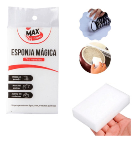 Esponja Mágica Limpa Parede Tira E Remove Manchas