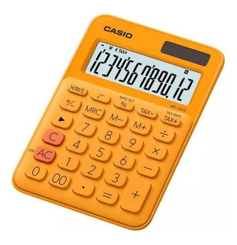 Calculadora de mesa Casio MS20uc Orange