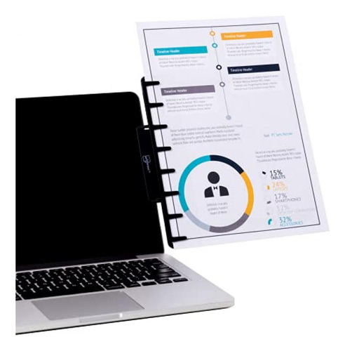 Soporte De Documentos Papeles Para Laptop Monitor Note Tower