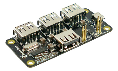 Makerspot 4 Puertos Apilables Usb Hub Hat Para Raspberry Pi