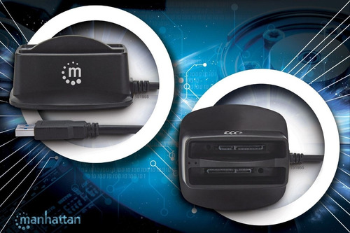 Manhattan 151955 Docking Usb 3.0 Doble Disco Duro Sata 2.5