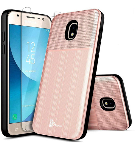 Funda Para Samsung Galaxy J3  (color Oro Rosa)