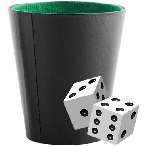 Vaso Para Dados Oficial Cacho Tatuco Didáctico  Poker