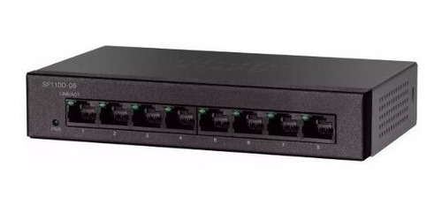Imagen 1 de 3 de Switch 8 Bocas Cisco Sf110d-08 10/100mbps Sf110