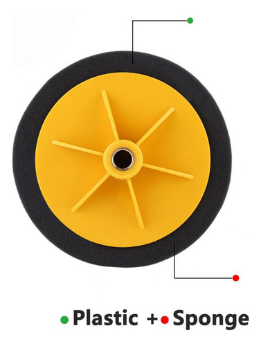 Esponja Para Pulir Coches, 15 Cm, 6 Pulgadas/15 Cm, Herramie