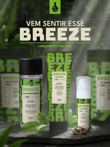 Breeze Gel Lubrificante Deslizante Terpenos 60ml Feitiços