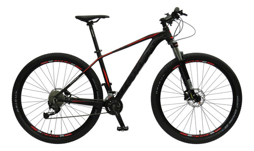 Mountain bike Oxea Proto R29 18" 18v frenos de disco hidráulico cambios Shimano Alivio M3120 y Shimano Alivio M3100 color negro/rojo  