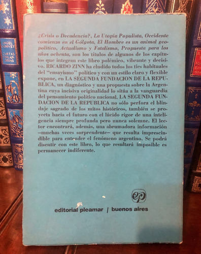 La Segunda Fundación De La República - Ricardo Zinn (Usado)