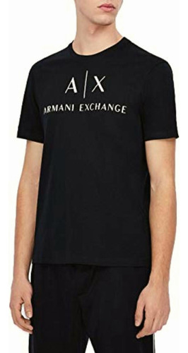 Ax Armani Exchange Playera Con Cuello Redondo Para Hombre,