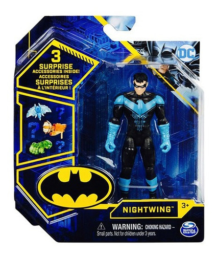 Figura Articulada 10 Cm Nightwing Black C/acc Int 67801a Dc