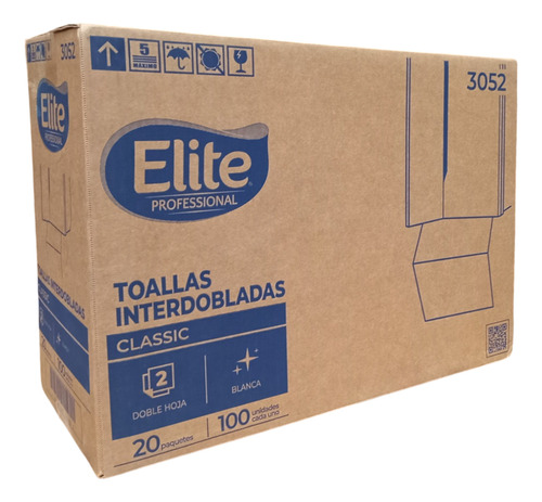 8 Caja Toalla Interdoblada Elite Classic Ab50333052