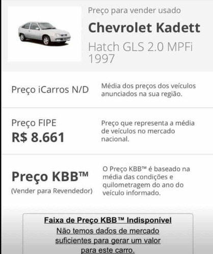 Chevrolet Kadett 2.0 Mpfi