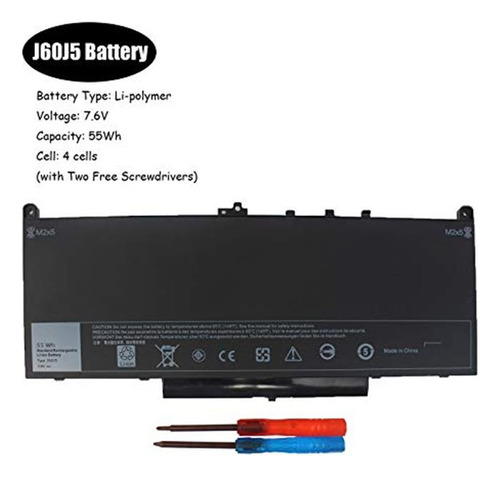 Batería De Computadora Portátil Vinpera 55wh J60j5