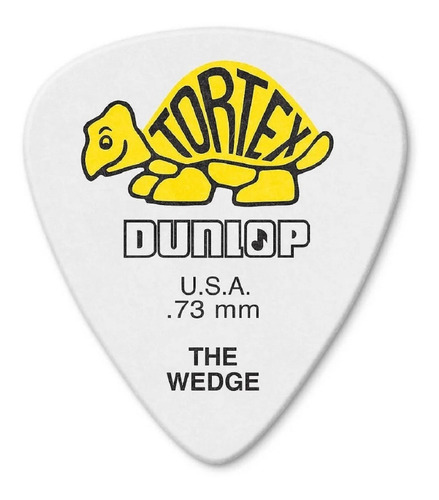 Kit 12 Palhetas Dunlop Tortex Wedge 0.73mm Usa 424r.73