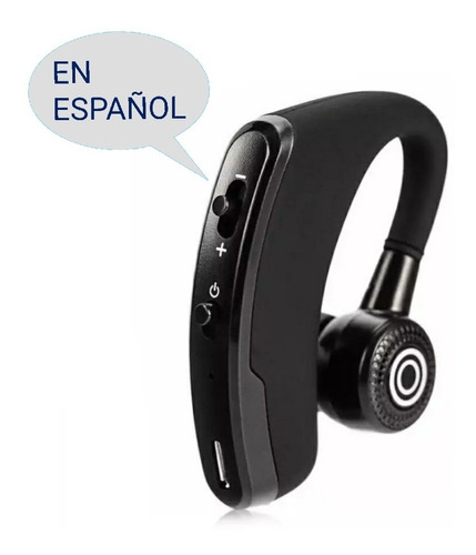 Manos Libres V9 En Español Bluetooth Estuche Azul Vinipiel