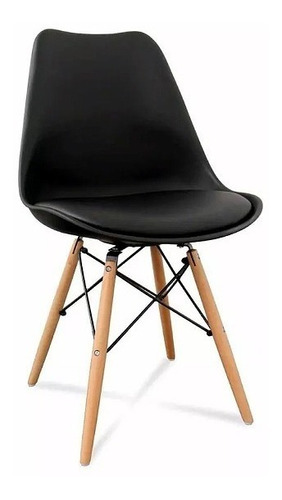 Silla Tulip Eames Dsw Patas Madera Con Almohadón