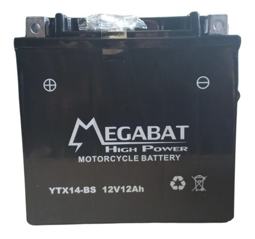 Bateria De Moto Megabat Ytx14-bs