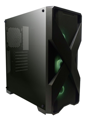 Gabinete Gamer Naceb X Rgb Atx 3 Fan Cristal Templado Usb 3