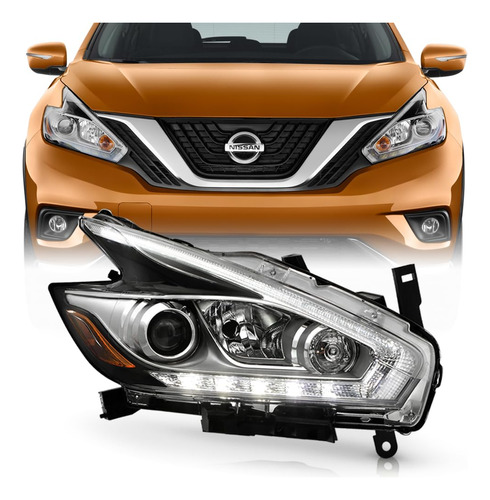 Para Modelo Halogeno Nissan Murano Factory Led Drl Proyector