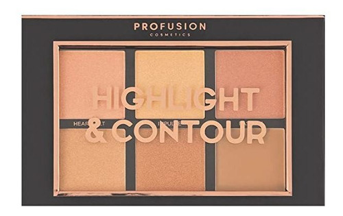 Profusión 6 color Highlight &amp; Contour Paleta ~ Studio.