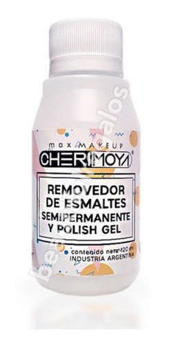 Removedor De Esmalte Semipermanente Cherimoya Uñas Gel 120ml