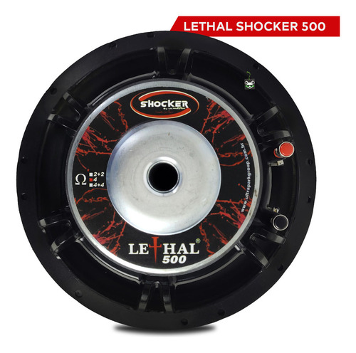 Alto Falante Lethal 500 12 Pol 4 Ohms 500w Shocker Cor Preto