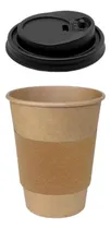 Comprar Vaso Kraft  12oz Para Café Incluye Tapa Y Fajilla Pkt\u002F50pzs 