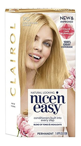 Clairol Nice 'n Easy - Tinte Permanente Para El Cabello, 1 K