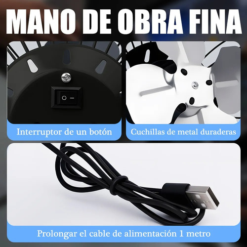 Ventilador De Escritorio Mini Abanico Pequeño Portátil