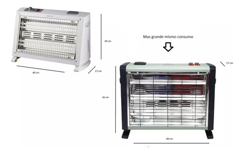 Estufa Turbo Calefactor Xion Función Humidificador 3 Niveles