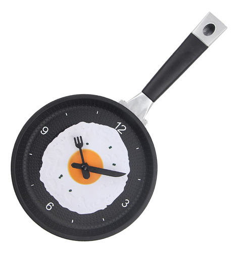 Reloj De Pared Abs Con Forma De Sartén Con Forma De Huevo Fr