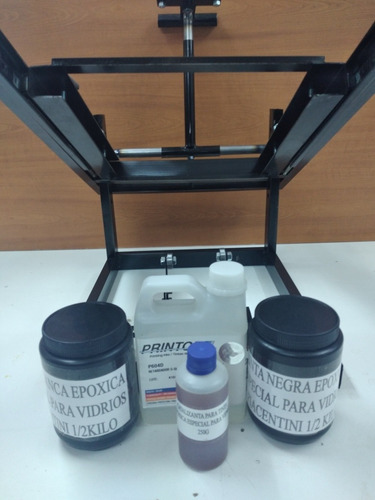 Máquina Para Serigrafia Cilindrica Más Kit De Tinta