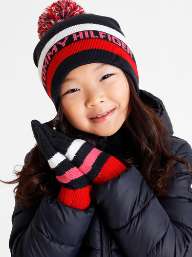 Pack Guantes Gorro Con Logo Multicolor Tommy Hilfiger