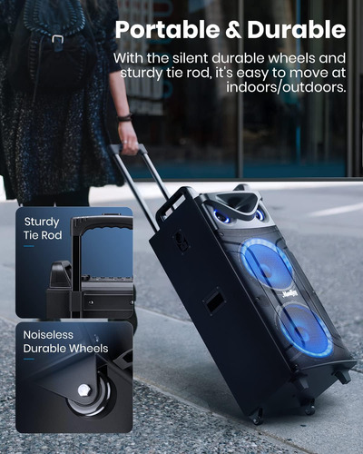 Máquina De Karaoke, Sistema Pa De Woofer Doble De 10 Pulgada