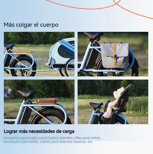 Yadea Cocoa Bicicleta Eléctrica Motor 32km/h 15ah 48v Verde Azulado