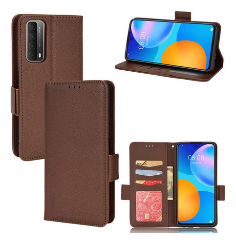 Funda For Huawei Y7a Cartera Magnética Hebilla Lateral De