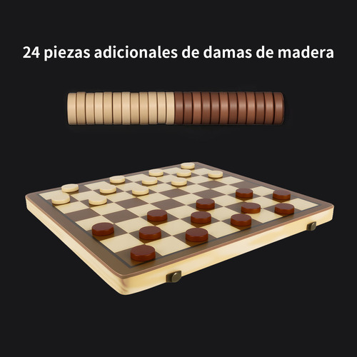 Juego De Ajedrez Magnetico 2 En 1: Tablero Ajedrez Y Damas. Piezas Magnéticas Duraderas Y Fáciles De Manejar, Ideal Para Familia Y Viajes, Desarrolla Habilidades Estratégicas Divertidamente.