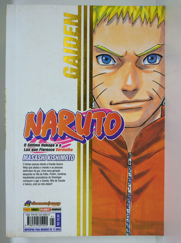 Mangá Naruto Gaiden - O Sétimo Hogake E A Lua Que Floresce Vermelha - Editora Panini (Usado)