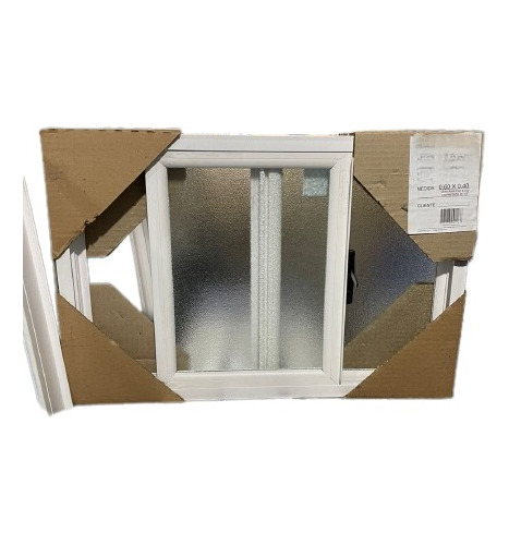 Ventana Ventiluz Pvc 0,80x0,40 Para Baño