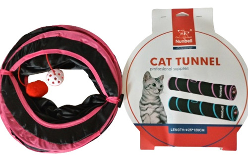 Túnel Para Gatos Plegable (juguete) 1.20*25 Nunbell