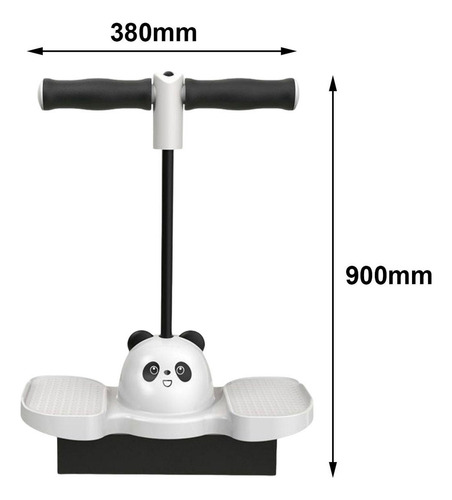 Pogo Pogo Stick Brinquedo De Salto Que Para Panda Preto