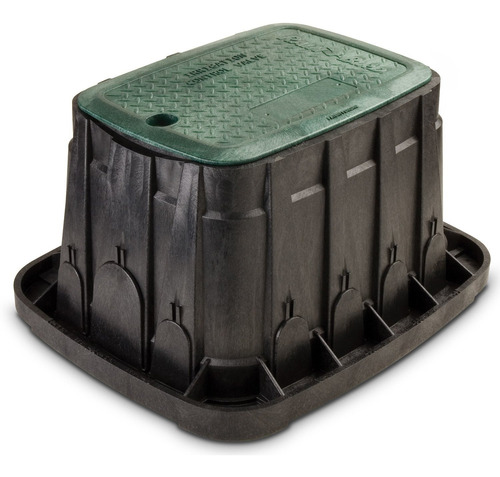 Rain Bird Aspersor Vbrec12 válvula Caja Con Tapa Verde, Rect