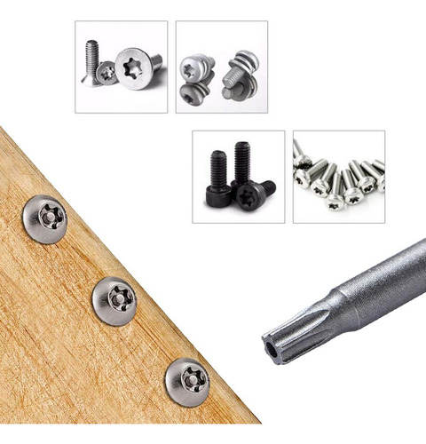 Juego De 11 Puntas De Destornillador Torx Magnético T6-t40 S
