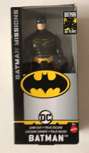 Batman Missions Dark Suit Dc Heroes 80 Years Mattel 6 Pulgad (Usado)