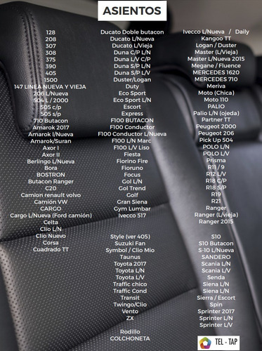Asiento Butaca Relleno Vw Gol