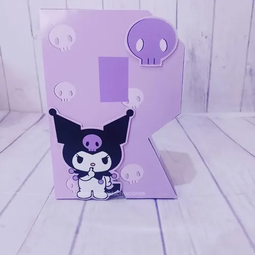Letras Corpóreas 3d Kuromi Y My Melody ( Candy Bar)