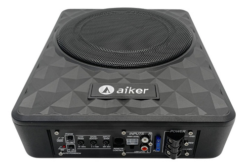 Caixa Amplificada Automotiva Subwoofer Slim 10 600w Graves Cor Preto